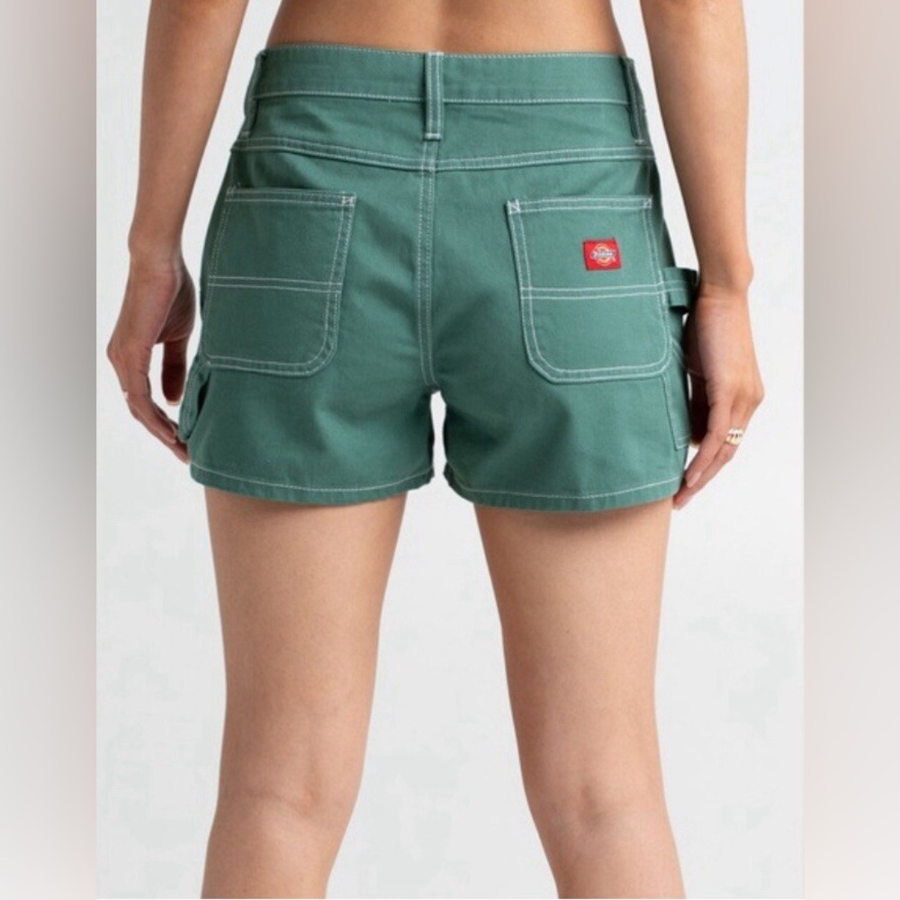Dickies Women’s Junior Carpenter Shorts Ivy Green Size 3/26 Like New